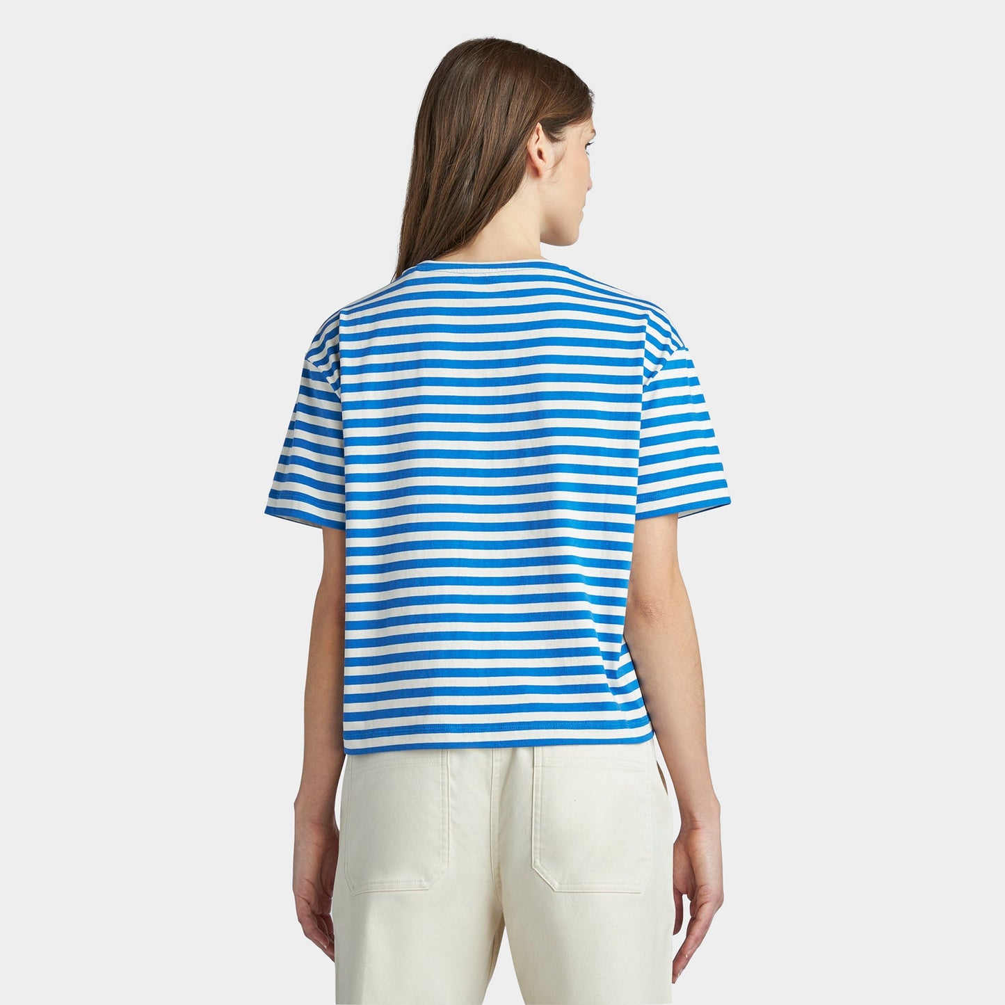 Marine Stripe Boxy Tee