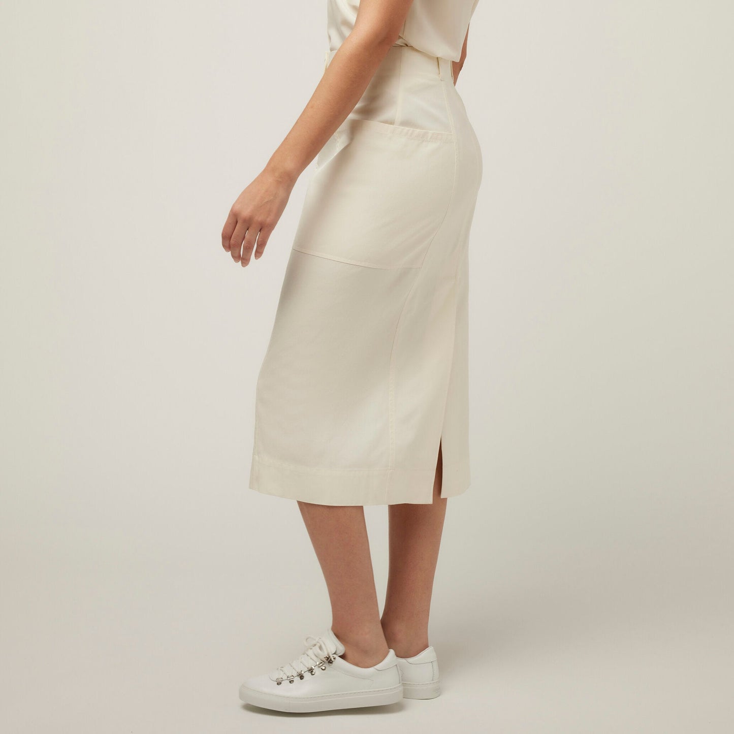Tencel Cotton Midi Skirt