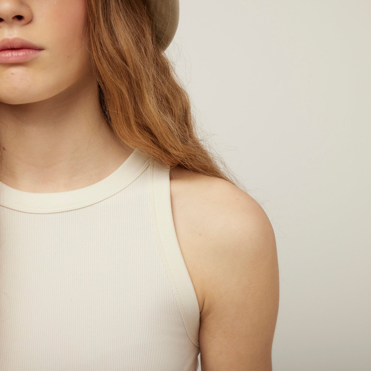 High Neck Rib Tank