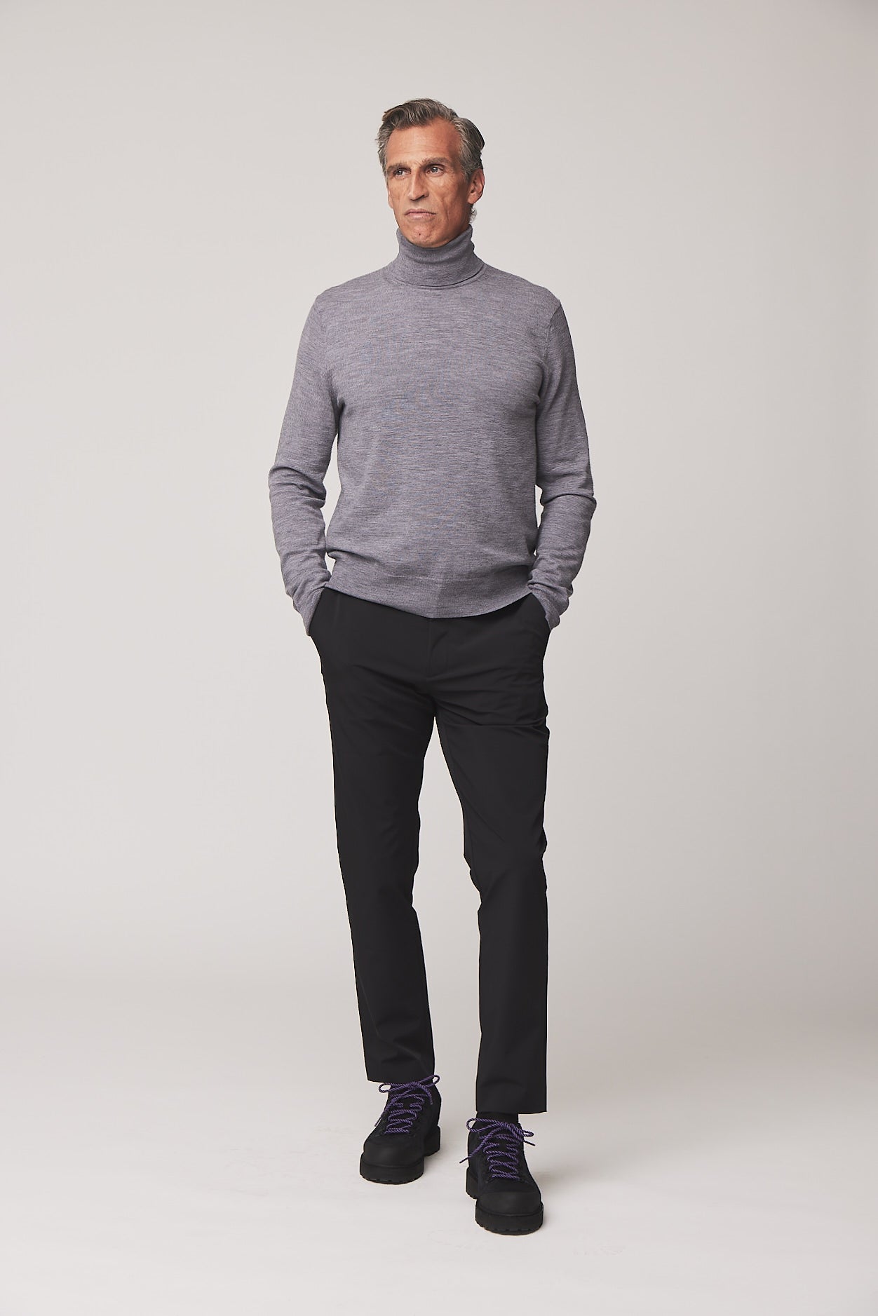 Stretch Merino Turtleneck