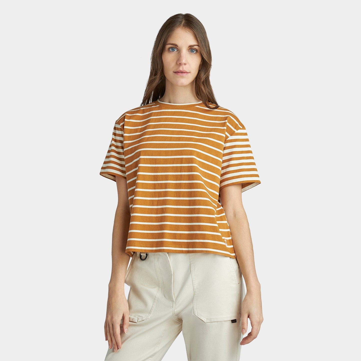 Marine Stripe Boxy Tee