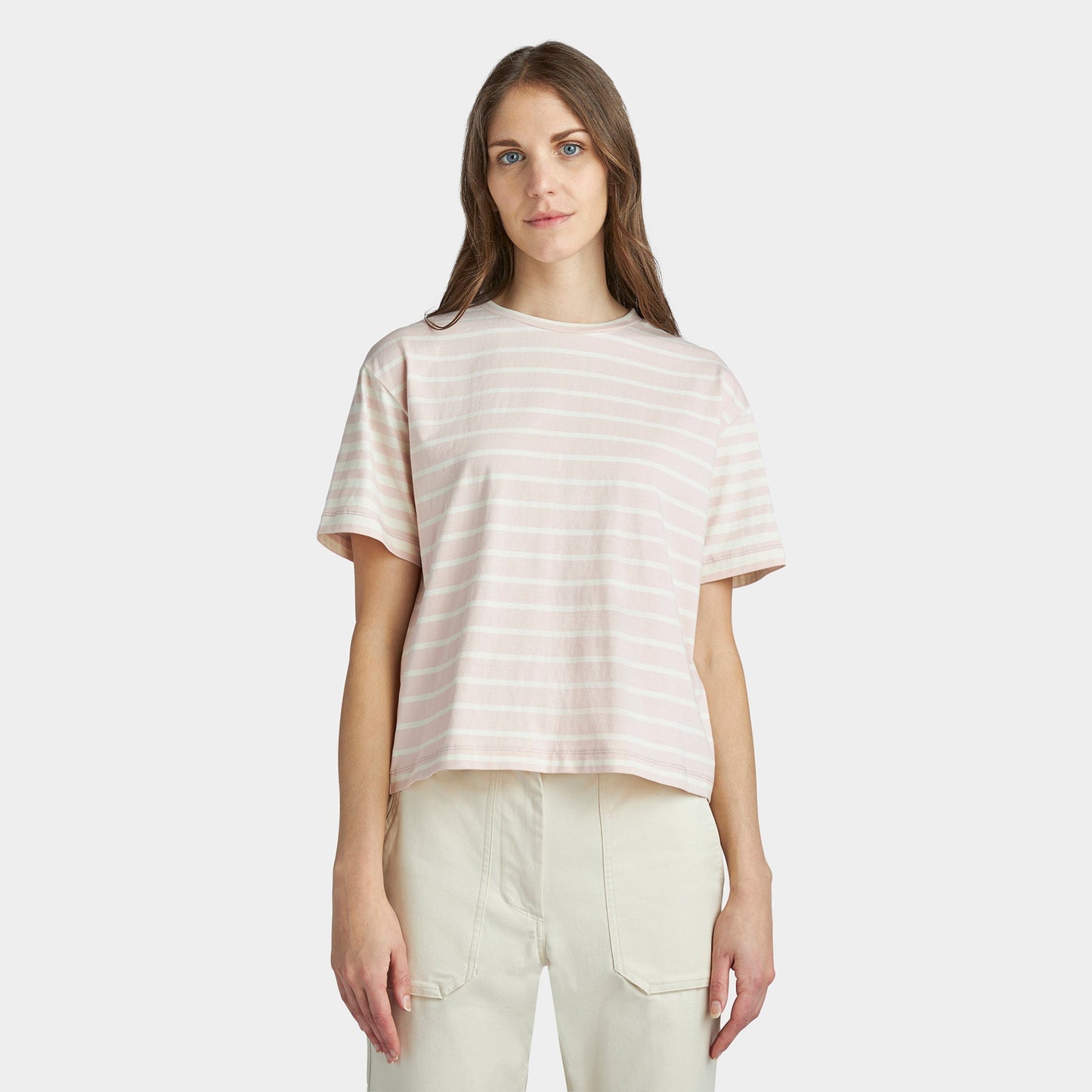Marine Stripe Boxy Tee