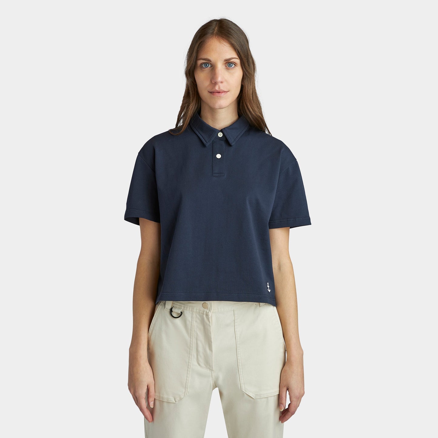 Marine Cropped Polo