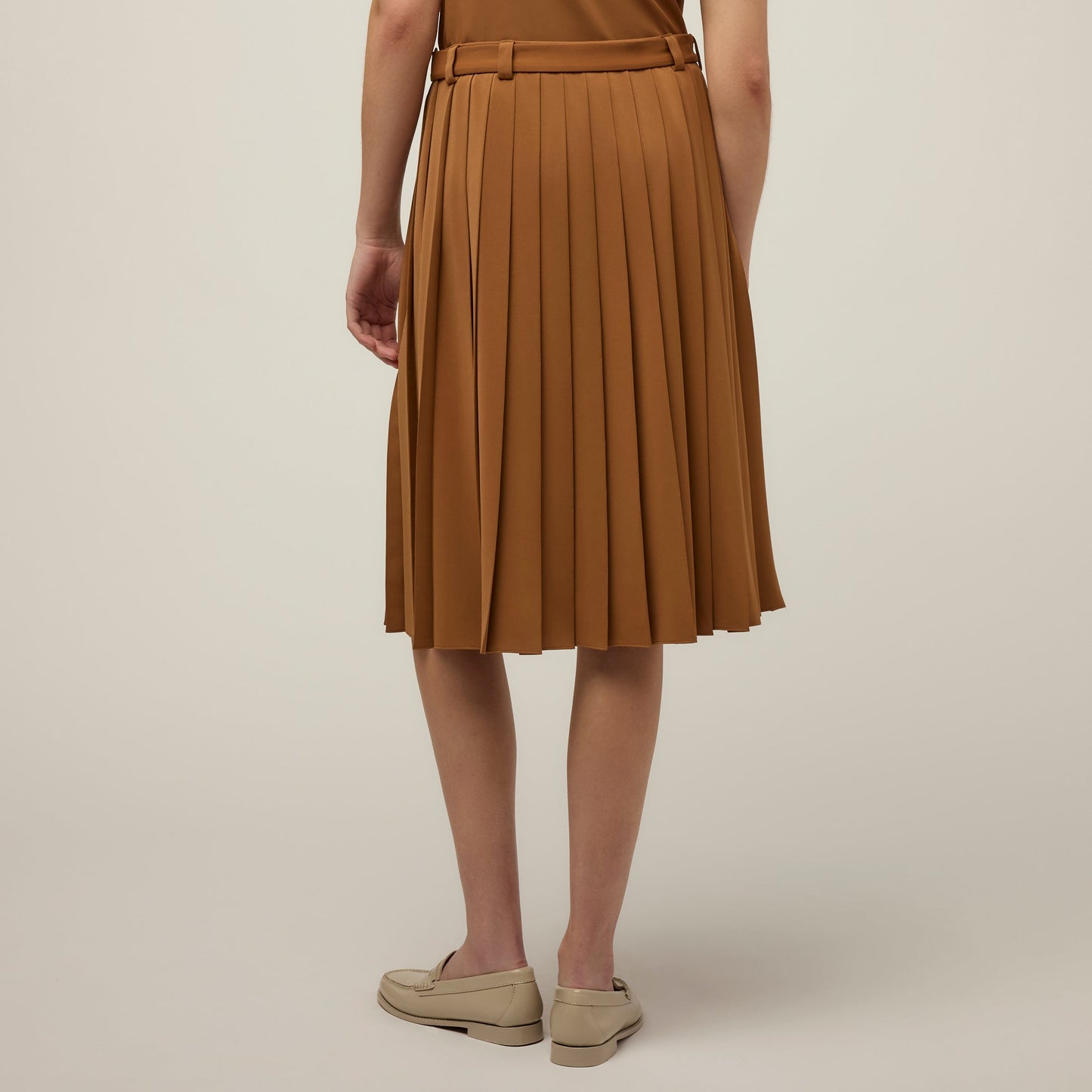 Tech Slk Pleated Skirt