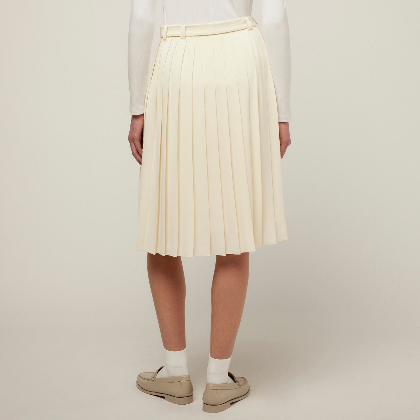 Tech Slk Pleated Skirt