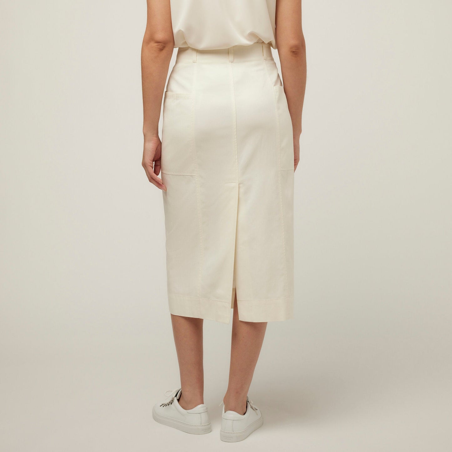Tencel Cotton Midi Skirt