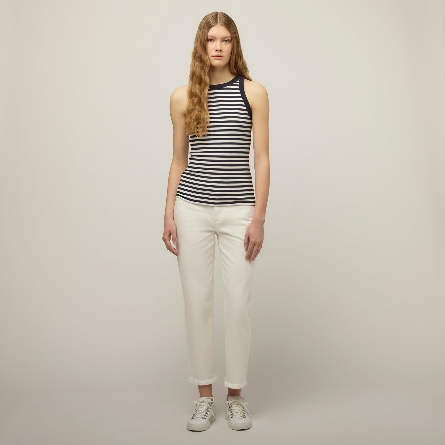High Neck Rib Tank