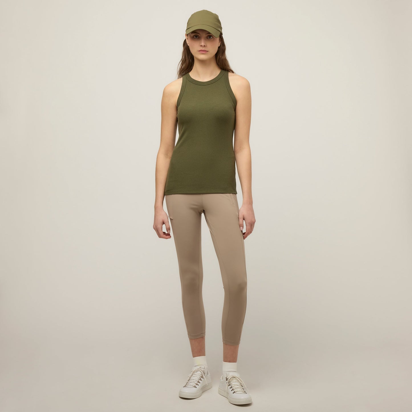 High Neck Rib Tank