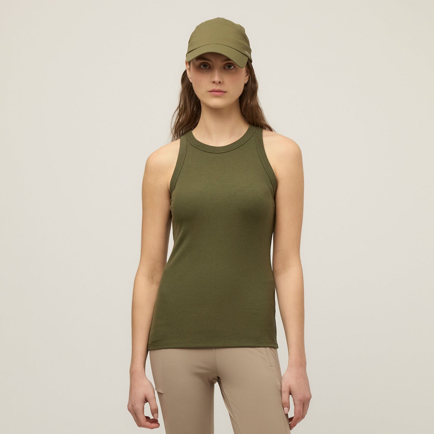 High Neck Rib Tank
